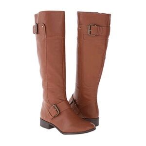 Nine West Vintage America Vermillion Brown Leather Riding Boots‎ #1265